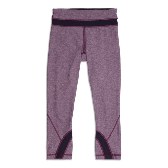 Lululemon Run Inspire Cropped Leggings Purple Size 6 - Picture 1 of 7